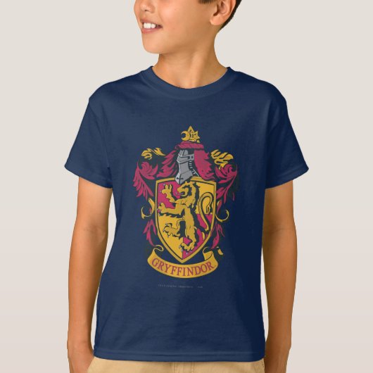 ハリー・ポッターシリーズ| Gryffindorの頂上の金ゴールドおよび赤 Tシャツ (正面)