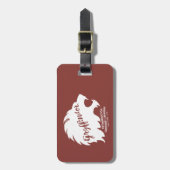 ハリー・ポッターシリーズ| GRYFFINDOR™のシルエットのタイポグラフィ ラゲッジタグ (正面縦)