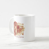 ハリー・ポッターシリーズ| GRYFFINDOR™のライオンの水彩画 コーヒーマグカップ (正面左)