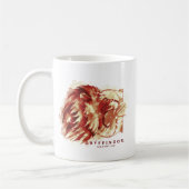 ハリー・ポッターシリーズ| GRYFFINDOR™のライオンの水彩画 コーヒーマグカップ (左)
