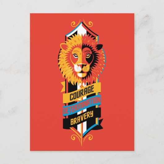 ハリー・ポッターシリーズ| GRYFFINDOR™の家の特性Sigil ポストカード (正面)