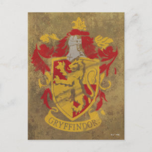 ハリー・ポッターシリーズ  Gryffindor -レトロの家の頂上 ポストカード
