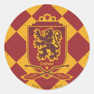 ハリー・ポッターシリーズ  Gryffindor QUIDDITCH™の頂上 ラウンドシール