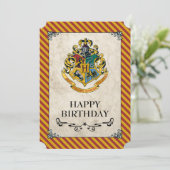 ハリー・ポッターシリーズ| Hogwartsのハッピーバースデー カード (スタンド正面)
