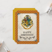 ハリー・ポッターシリーズ| Hogwartsのハッピーバースデー カード (正面/裏面インサイチュ)