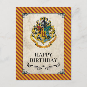 ハリー・ポッターシリーズ  Hogwartsのハッピーバースデー ポストカード