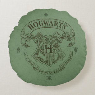 ハリー・ポッターシリーズ  Hogwartsの旗の頂上 ラウンドクッション