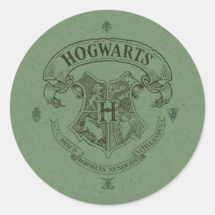 ハリー・ポッターシリーズ  Hogwartsの旗の頂上 ラウンドシール
