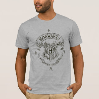 ハリー・ポッターシリーズ| Hogwartsの旗の頂上 Tシャツ