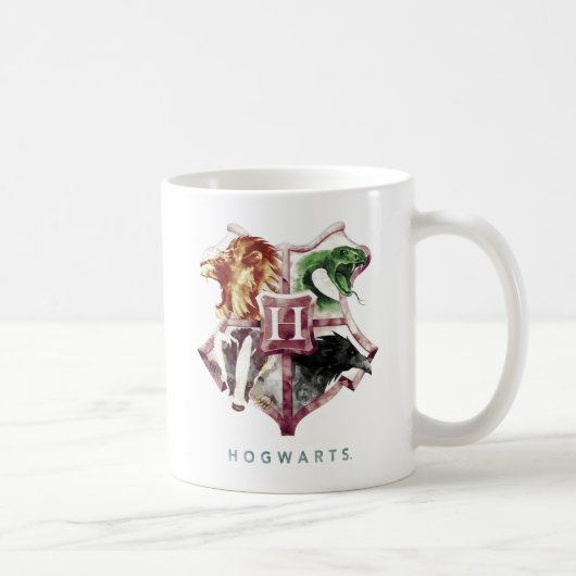 ハリー・ポッターシリーズ| HOGWARTS™の頂上の水彩画 コーヒーマグカップ (右)
