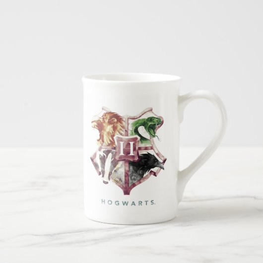 ハリー・ポッターシリーズ| HOGWARTS™の頂上の水彩画 ボーンチャイナマグカップ (右)