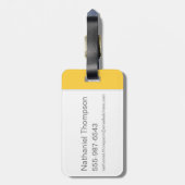 ハリー・ポッターシリーズ| Hufflepuffのアナグマアイコン ラゲッジタグ (裏面縦)