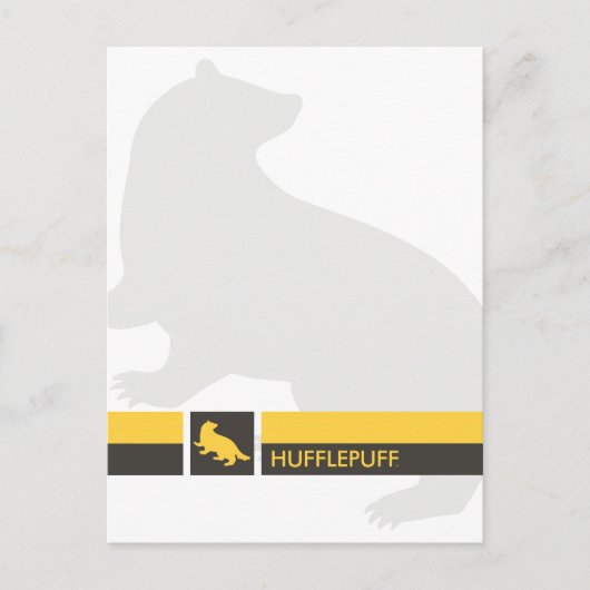 ハリー・ポッターシリーズ| Hufflepuffの家のプライドのグラフィック ポストカード (正面)