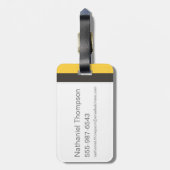 ハリー・ポッターシリーズ| Hufflepuffの家のプライドのグラフィック ラゲッジタグ (裏面縦)