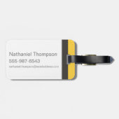 ハリー・ポッターシリーズ| Hufflepuffの家のプライドのグラフィック ラゲッジタグ (裏面横)