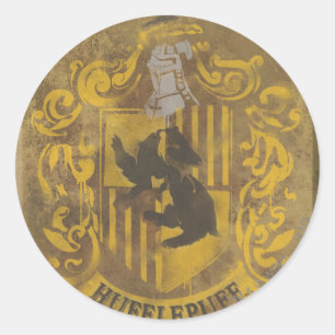 ハリー・ポッターシリーズ Hufflepuffの頂上のスプレー式塗料 ラウンドシール