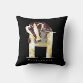 ハリー・ポッターシリーズ| HUFFLEPUFF™のアナグマの水彩画 クッション (裏面)