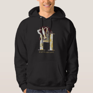 ハリー・ポッターシリーズ  HUFFLEPUFF™のアナグマの水彩画 パーカ