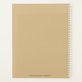 ハリー・ポッターシリーズ| HUFFLEPUFF™のシルエットのタイポグラフィ プランナー手帳 (裏面)