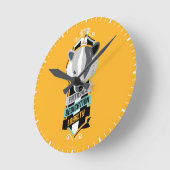 ハリー・ポッターシリーズ| HUFFLEPUFF™の家の特性Sigil ラウンド壁時計 (傾斜)