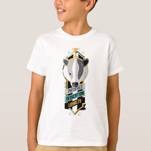 ハリー・ポッターシリーズ| HUFFLEPUFF™の家の特性Sigil Tシャツ (正面)