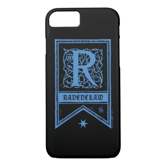 ハリー・ポッターシリーズ| Ravenclawのモノグラムの旗 Case-Mate iPhoneケース (裏面)