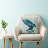 ハリー・ポッターシリーズ| RAVENCLAW™のシルエットのタイポグラフィ クッション (椅子)