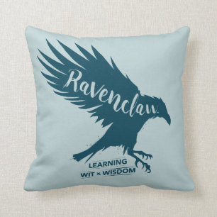 ハリー・ポッターシリーズ RAVENCLAW™のシルエットのタイポグラフィ クッション