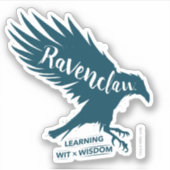 ハリー・ポッターシリーズ| RAVENCLAW™のシルエットのタイポグラフィ シール (正面)