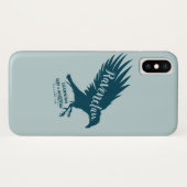 ハリー・ポッターシリーズ| RAVENCLAW™のシルエットのタイポグラフィ Case-Mate iPhoneケース (裏面(横))