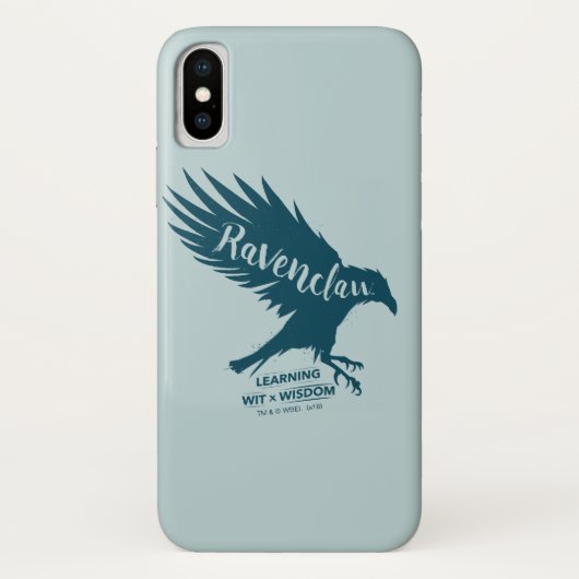 ハリー・ポッターシリーズ| RAVENCLAW™のシルエットのタイポグラフィ Case-Mate iPhoneケース (裏面)