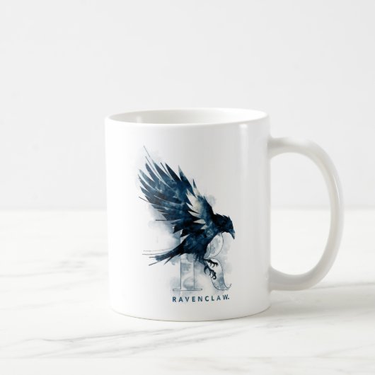 ハリー・ポッターシリーズ| RAVENCLAW™のワタリガラスの水彩画 コーヒーマグカップ (右)