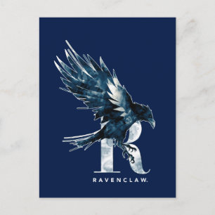 ハリー・ポッターシリーズ  RAVENCLAW™のワタリガラスの水彩画 ポストカード