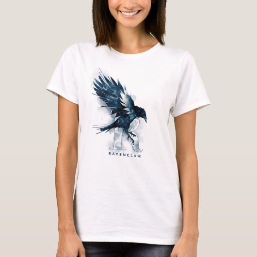 ハリー・ポッターシリーズ| RAVENCLAW™のワタリガラスの水彩画 Tシャツ (正面)