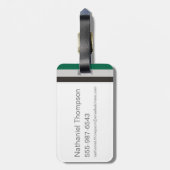 ハリー・ポッターシリーズ| Slytherinの家のプライドのグラフィック ラゲッジタグ (裏面縦)