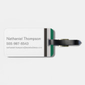 ハリー・ポッターシリーズ| Slytherinの家のプライドのグラフィック ラゲッジタグ (裏面横)