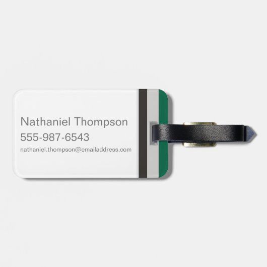 ハリー・ポッターシリーズ| Slytherinの家のプライドのグラフィック ラゲッジタグ (裏面横)