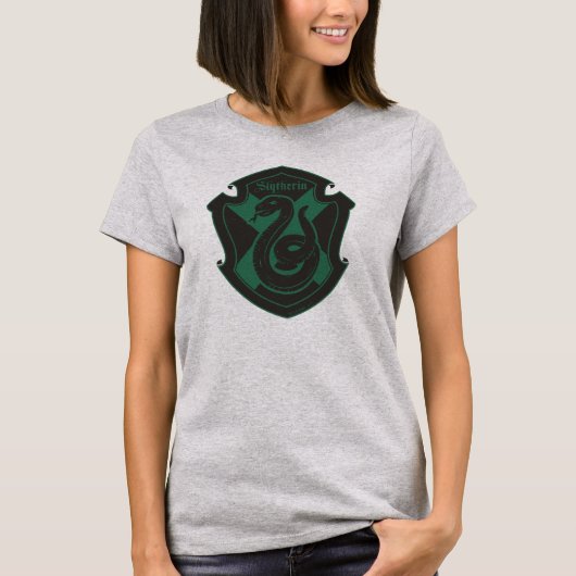 ハリー・ポッターシリーズ| Slytherinの家のプライドの頂上 Tシャツ (正面)