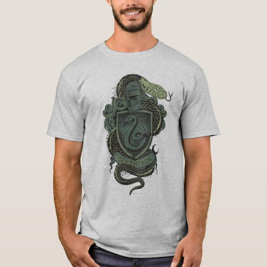 ハリー・ポッターシリーズ| Slytherinの頂上 Tシャツ (正面)