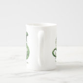 ハリー・ポッターシリーズ| SLYTHERIN™のヘビの水彩画 ボーンチャイナマグカップ (裏面)