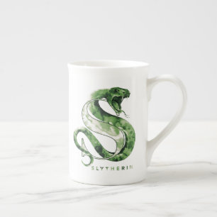 ハリー・ポッターシリーズ  SLYTHERIN™のヘビの水彩画 ボーンチャイナマグカップ