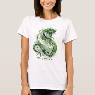 ハリー・ポッターシリーズ| SLYTHERIN™のヘビの水彩画 Tシャツ