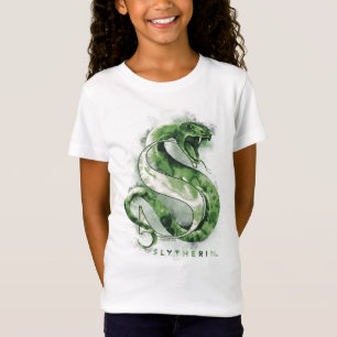 ハリー・ポッターシリーズ SLYTHERIN™のヘビの水彩画 Tシャツ