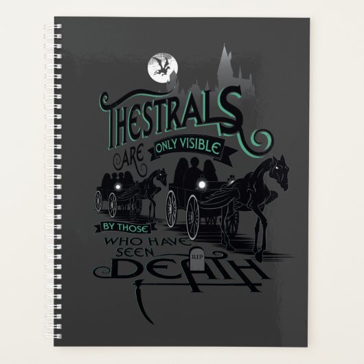 ハリー・ポッターシリーズ| Thestralsのタイポグラフィのグラフィック プランナー手帳 (正面)
