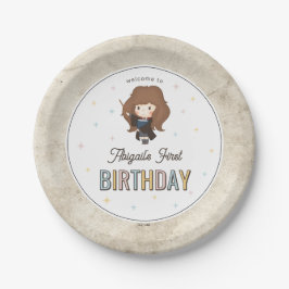 ハリー・ポッター かわいいハーメイオンワイザード誕生日 ペーパープレート