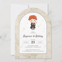 ハリー・ポッター | かわいいロン・ウィーズリーの魔法の誕生日 招待状