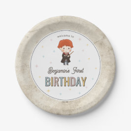 ハリー・ポッター ちびロン・ウィーズリー ウィザード 誕生日 ペーパープレート