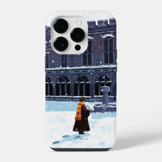 ハリー・ポッター™とヘドウィグのホグワーツ™の中庭 iPhoneケース (裏面)