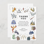 ハリー・ポッター アイコン 誕生日 サンクス ポストカード (正面/裏面)