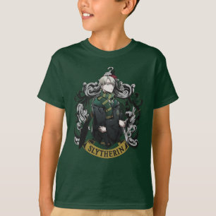 ハリー・ポッター™   アニメ ドラコ・マルフォイ ハウス クレスト Tシャツ